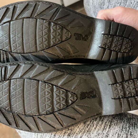 Teva Women's Ellery Pull On Black Leather Waterproof Chelsea Boots 6.5 - Picture 4 of 4